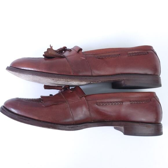 Allen Edmonds Cody Chili Tassel Loafer Size 13 Brown Leather Dress Shoe Made USA main image 4